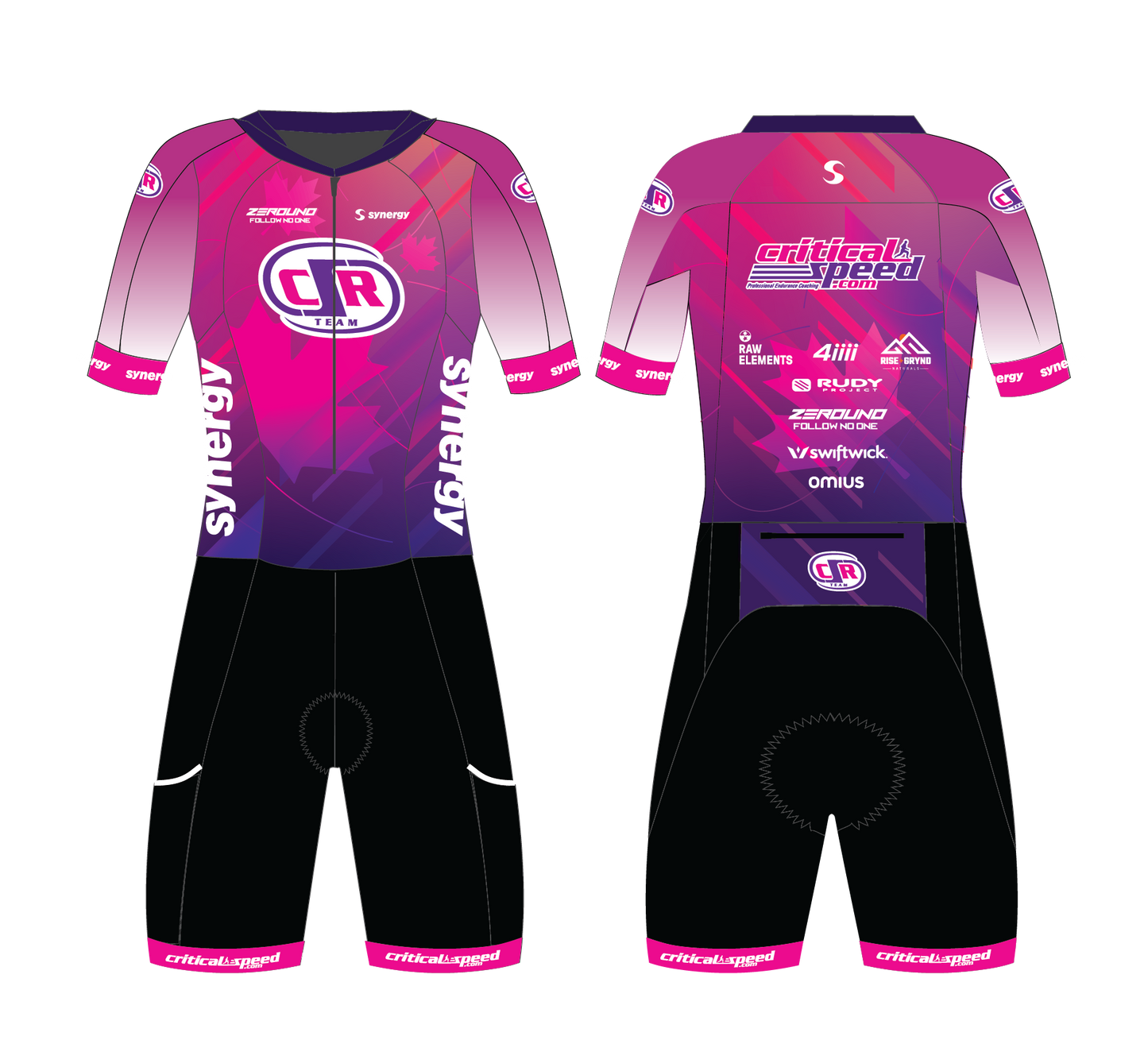 Critical Speed Women's Elite Short Sleeve Tri Suit