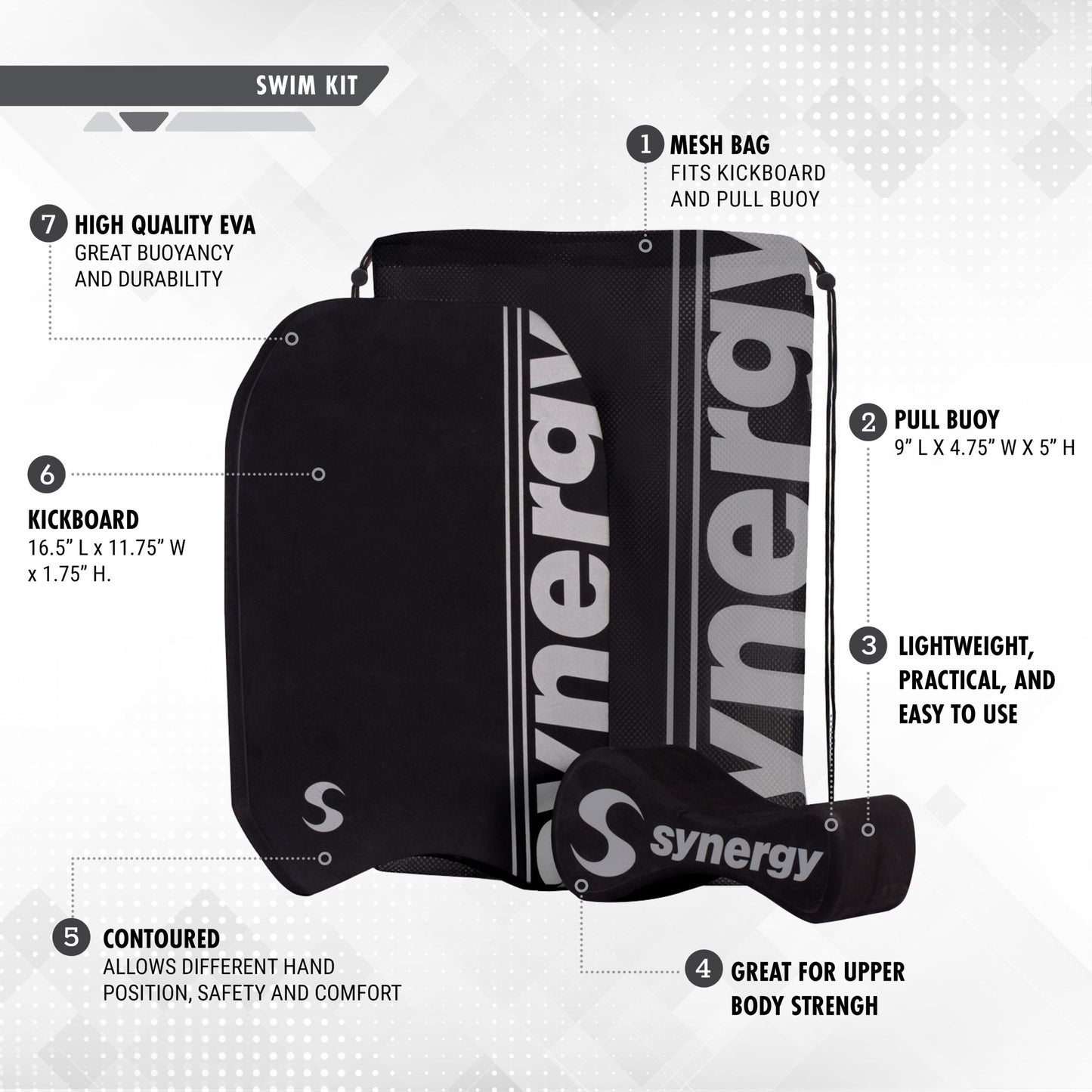 Pull Buoy &amp; Kickboard Swim Kit